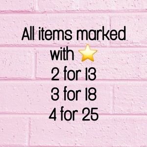 EVERYTHING ELSE BOGO 1/2 OFF!